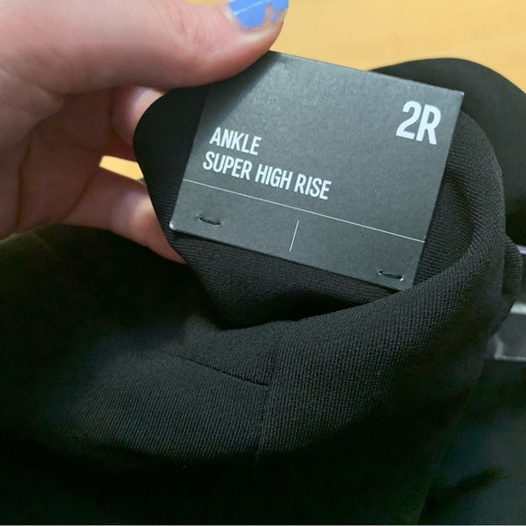 Express Black Ankle Super High Rise Pants Womens Size 2 New Tag Trousers - Picture 5 of 6